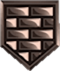 Brick Wall Bronze badge icon