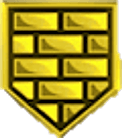 Brick Wall Gold badge icon